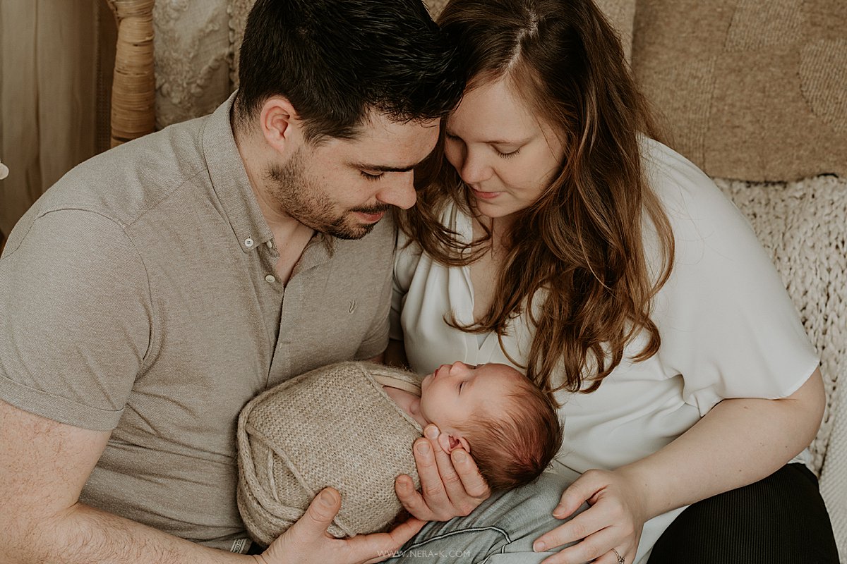 Newborn fotoshoot met ouders